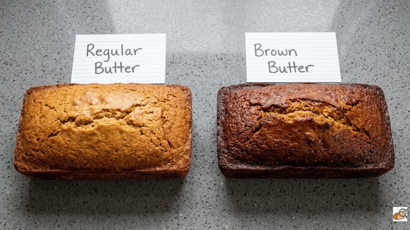  honey cake side by side regular vs brown butter triple maillard comparison ovenlytic (83 chars)