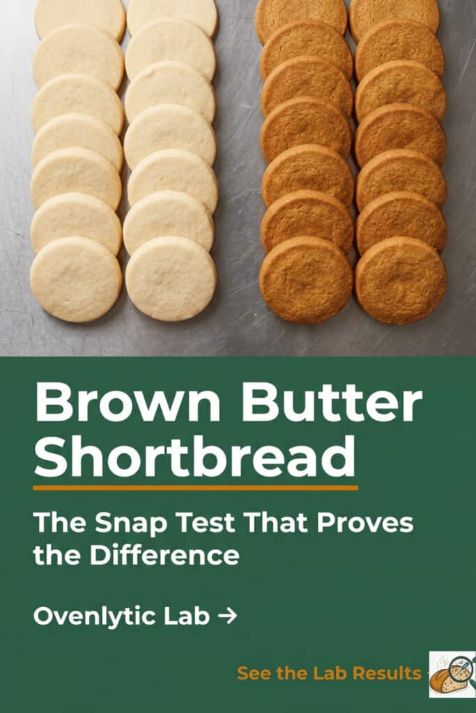 brown butter shortbread tested recipe snap test comparison ovenlytic baking science lab summer
