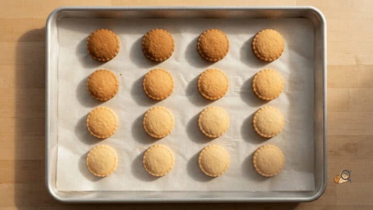 Twelve-cookie grid after a single bake